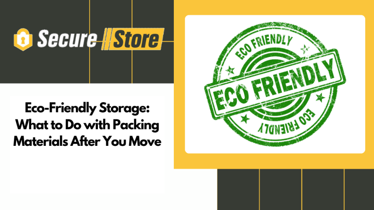 Eco-Friendly Storage: What to Do with Packing Materials After You Move