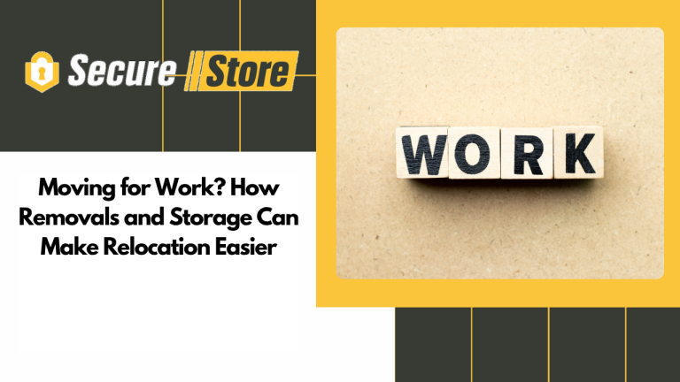 Moving for Work? How Removals and Storage Can Make Relocation Easier